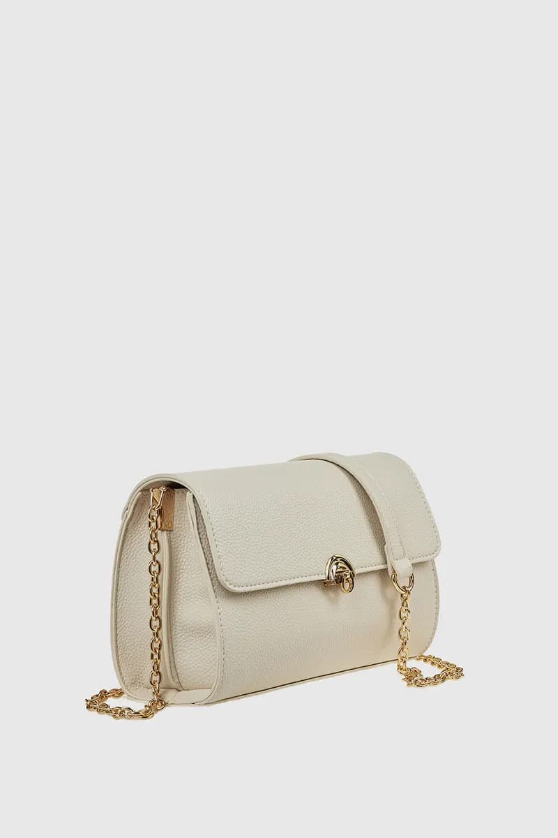 VERDE FASHION | Borsa a tracolla in ecopelle con patta - 15