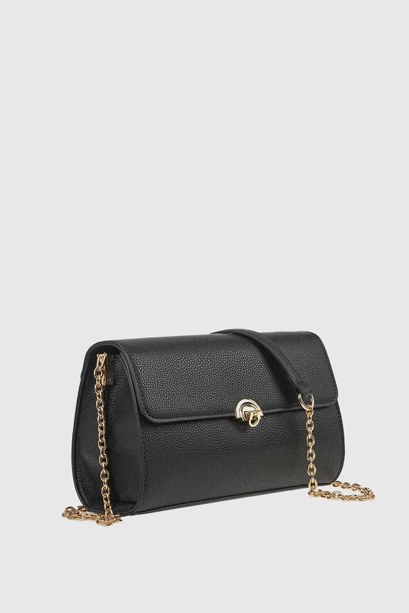 VERDE FASHION | Borsa a tracolla in ecopelle con patta - 7