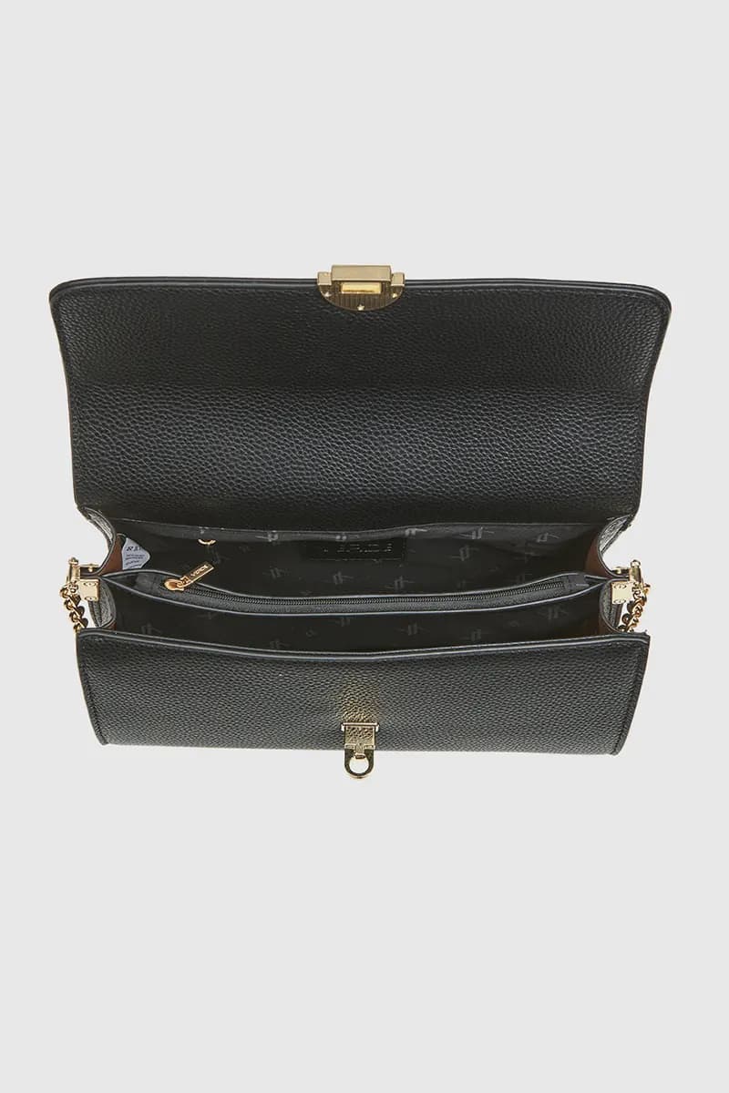 VERDE FASHION | Borsa a tracolla in ecopelle con patta - 8
