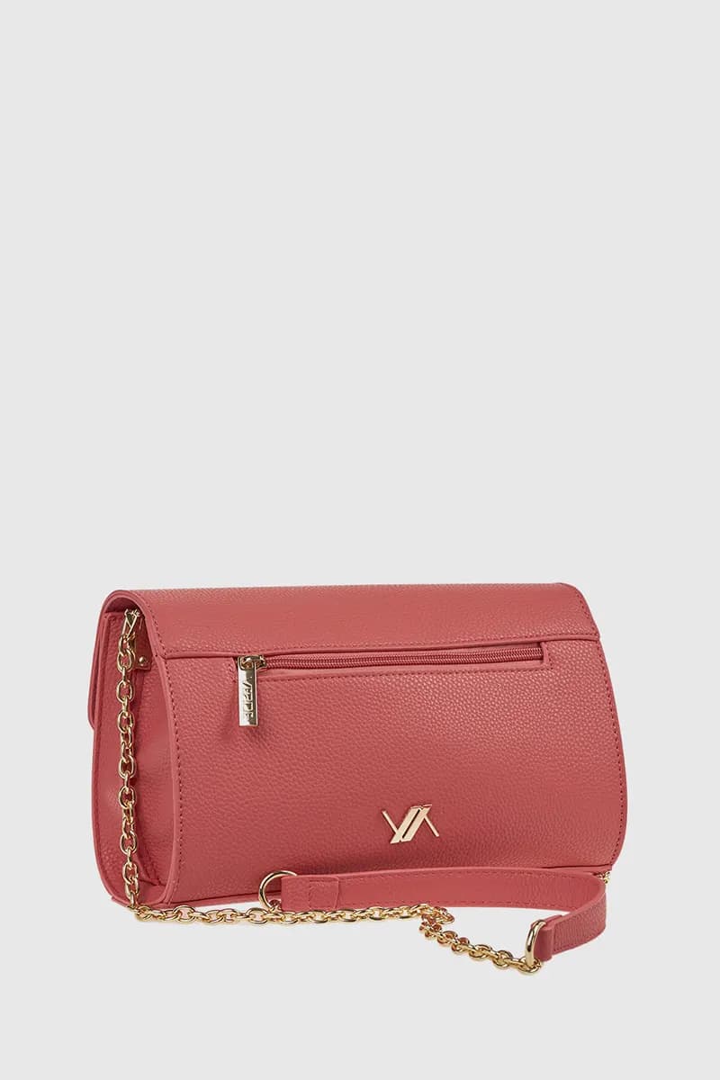 VERDE FASHION | Borsa a tracolla in ecopelle con patta - 10