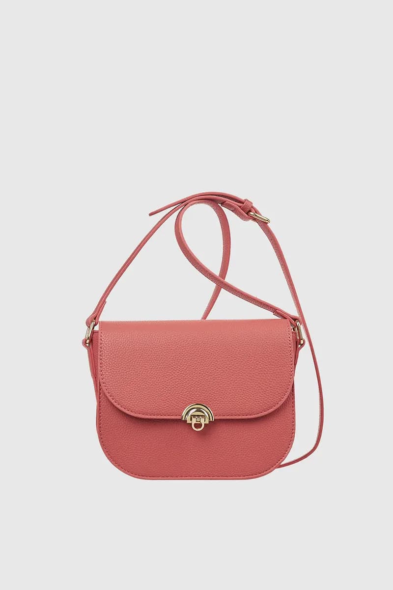 VERDE FASHION | Borsa a tracolla in ecopelle con patta - 19
