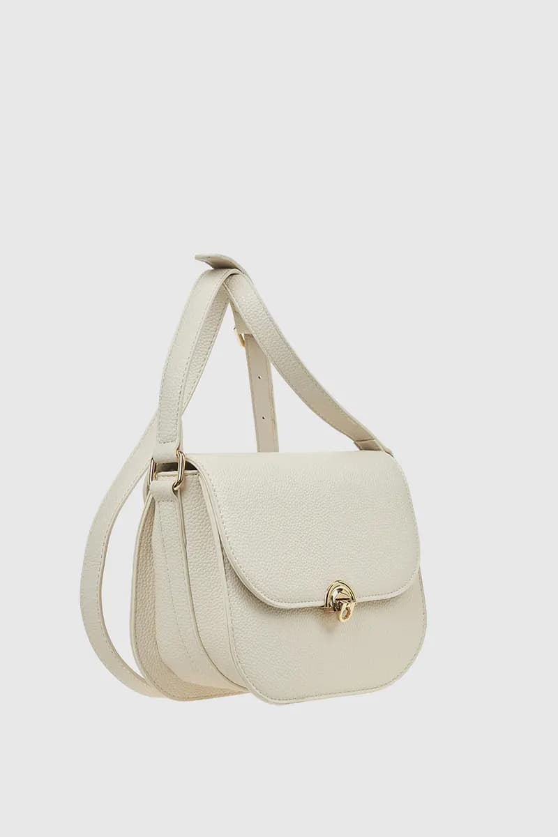 VERDE FASHION | Borsa a tracolla in ecopelle con patta - 15