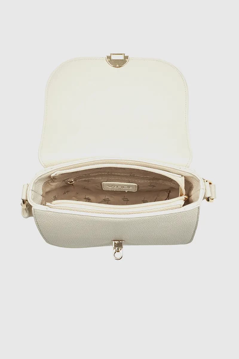 VERDE FASHION | Borsa a tracolla in ecopelle con patta - 16