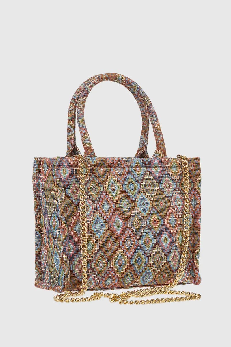 VERDE FASHION | Mini bag etnica a tracolla - 2