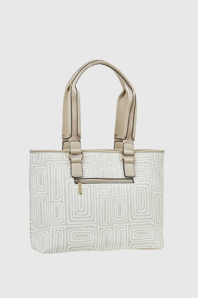 VERDE FASHION | Shopping bag motivo geometrico - 2