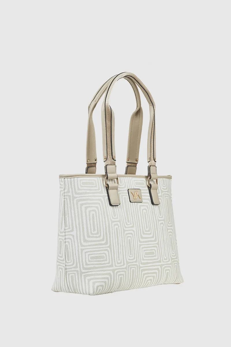 VERDE FASHION | Shopping bag motivo geometrico - 3