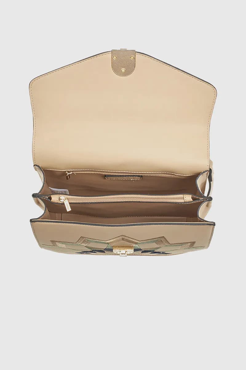 VERDE FASHION | Tote bag ricamata con tracolla - 4