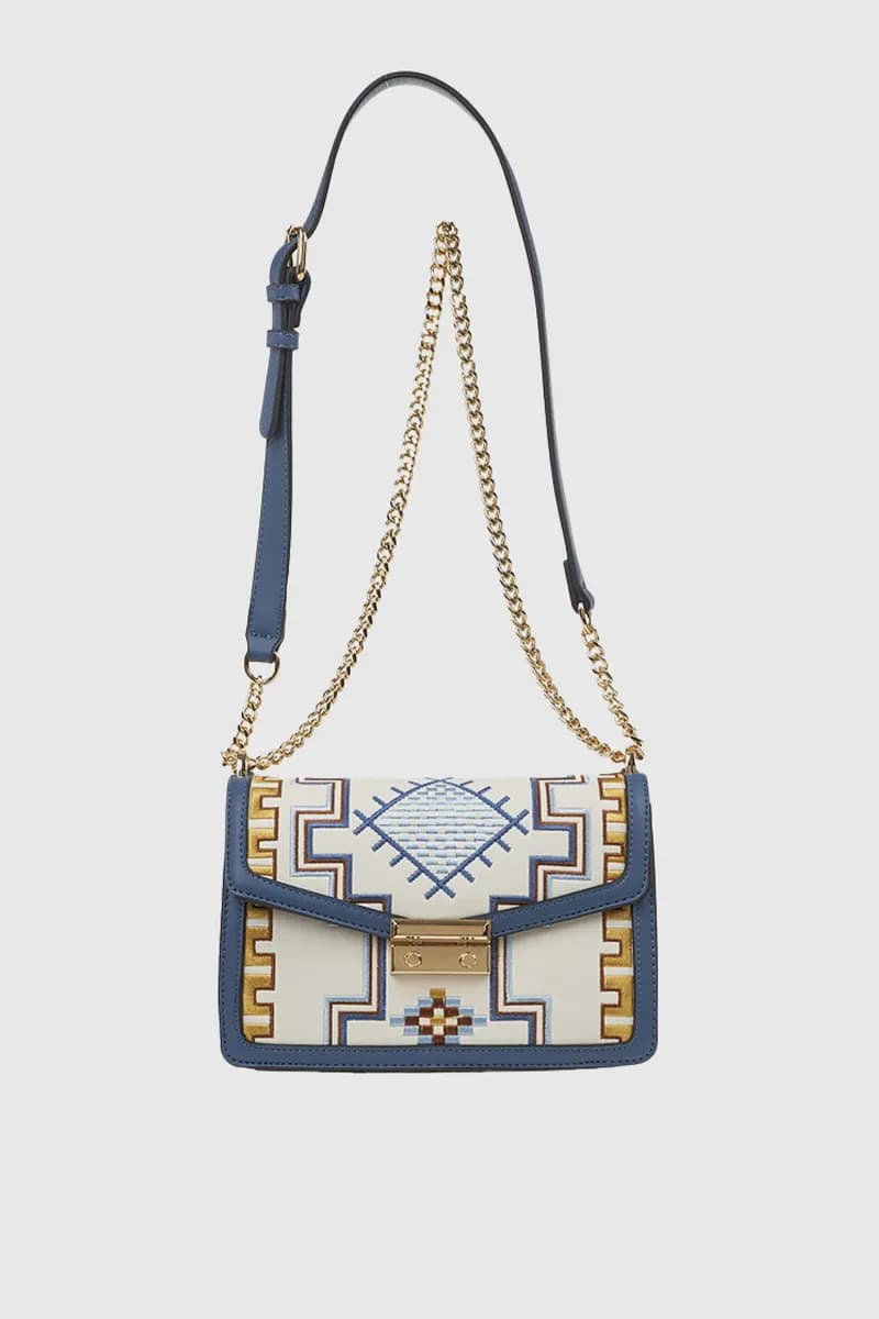 VERDE FASHION | Borsa a tracolla ricamata - 5
