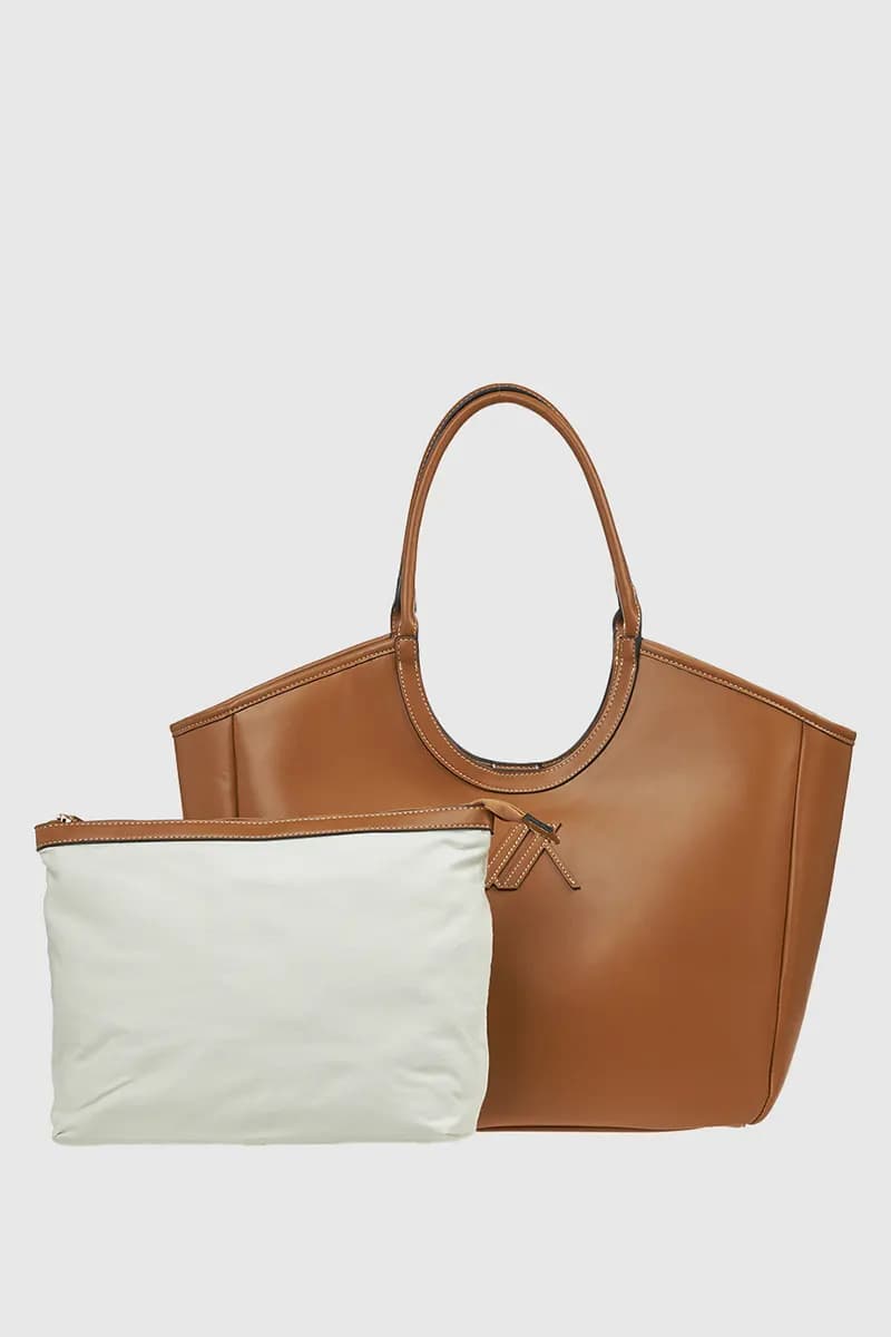 VERDE FASHION | Borsa a spalla con sacca interna - 2