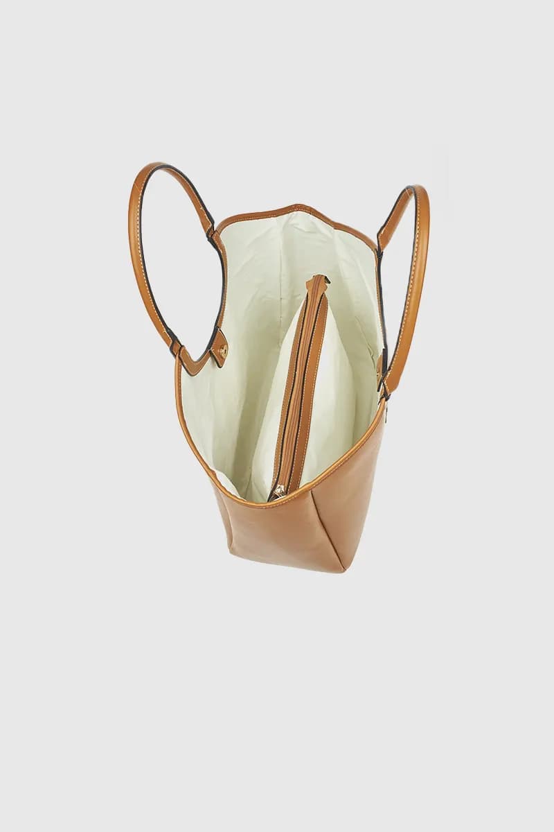 VERDE FASHION | Borsa a spalla con sacca interna - 6