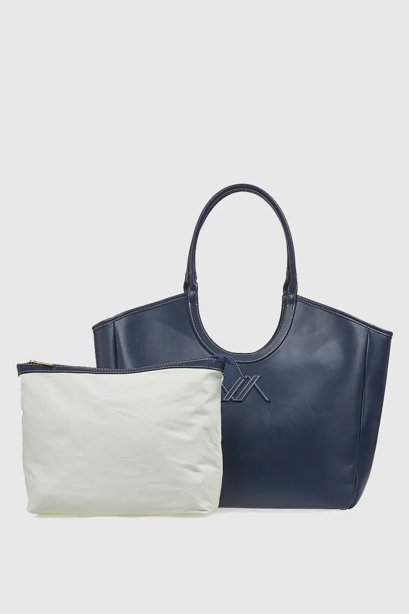VERDE FASHION | Borsa a spalla con sacca interna - 8