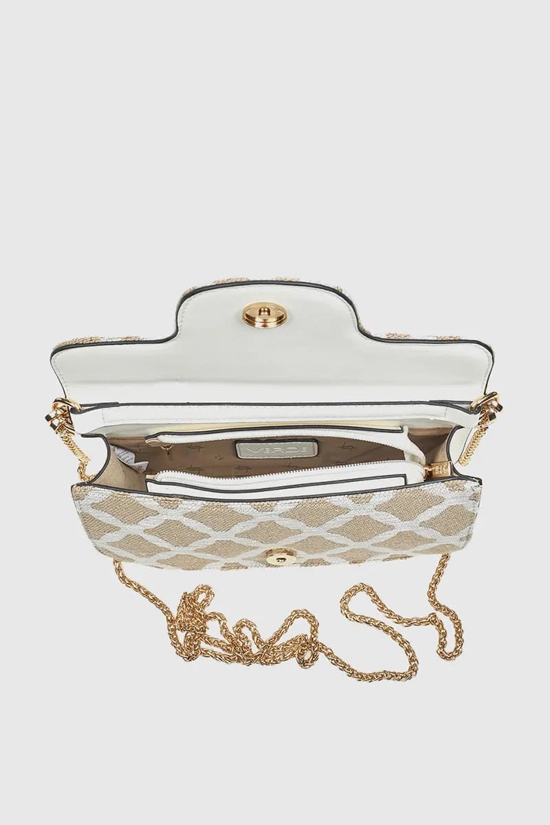VERDE FASHION | Borsa con patta motivo rombi - 12
