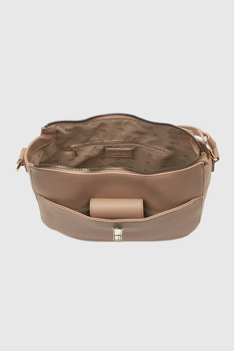 VERDE FASHION | Borsa a spalla con tasca frontale - 12