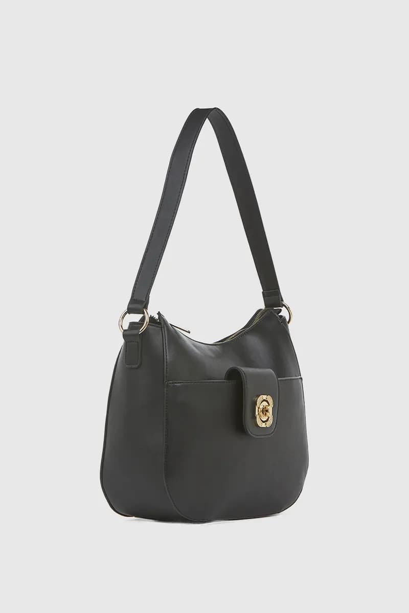 VERDE FASHION | Borsa a spalla con tasca frontale - 3