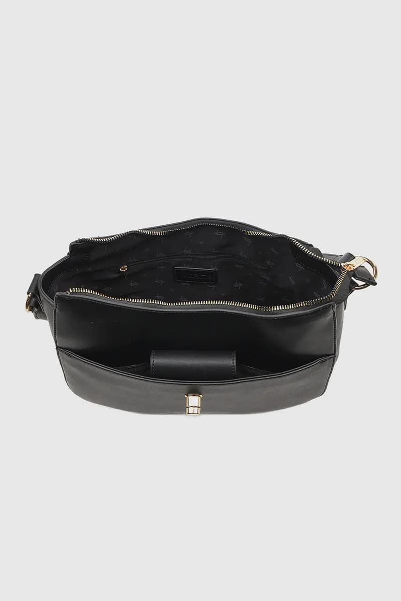 VERDE FASHION | Borsa a spalla con tasca frontale - 4