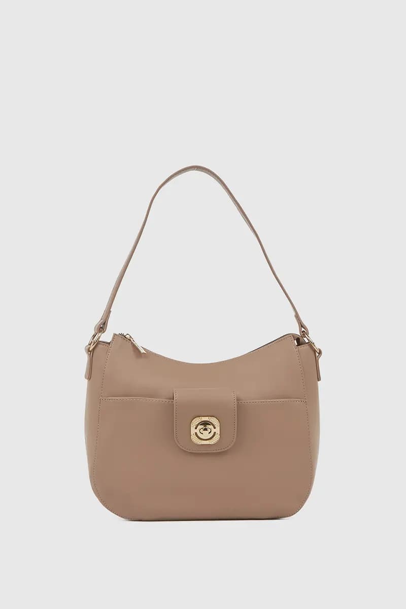 VERDE FASHION | Borsa a spalla con tasca frontale - 9