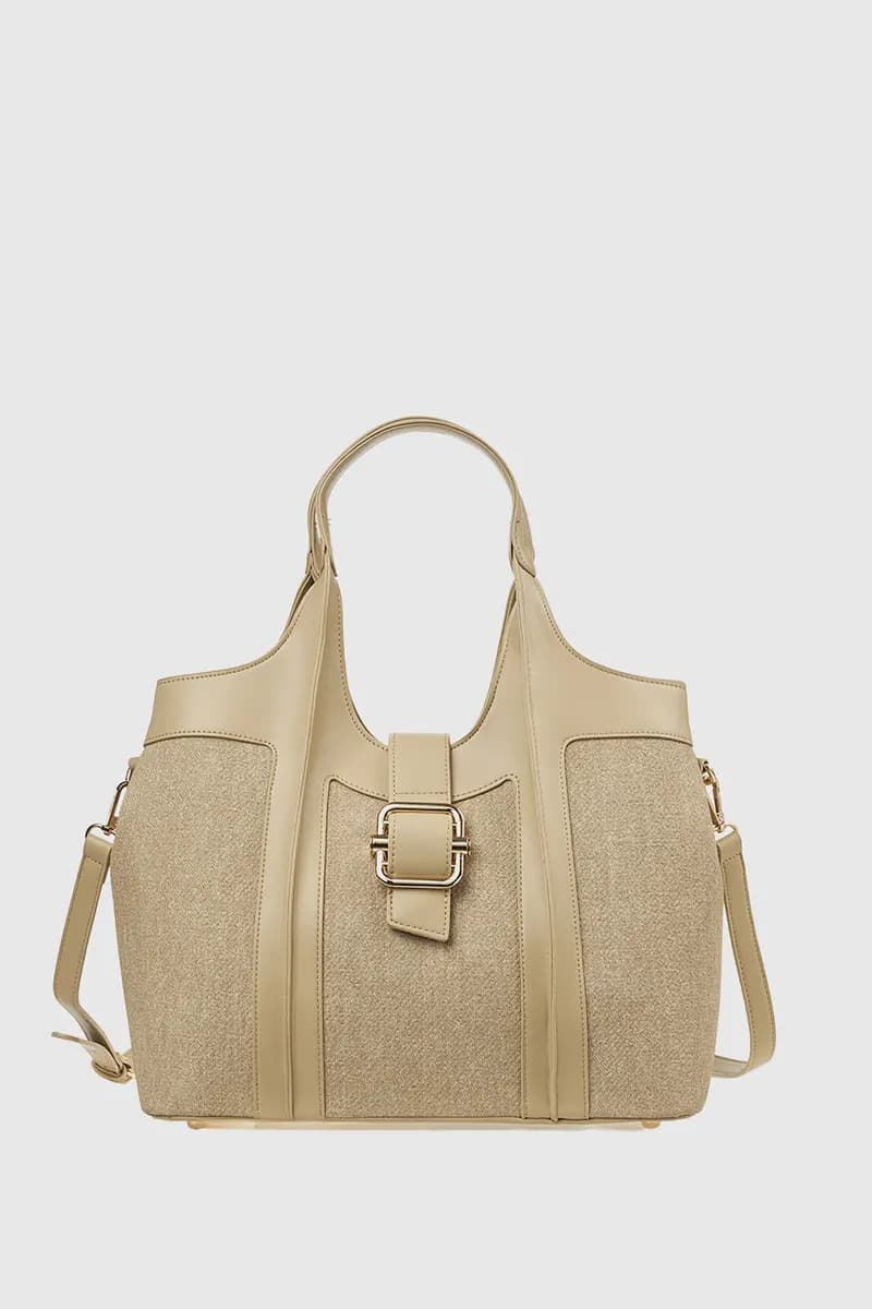 VERDE FASHION | Borsa a spalla in tessuto - 5