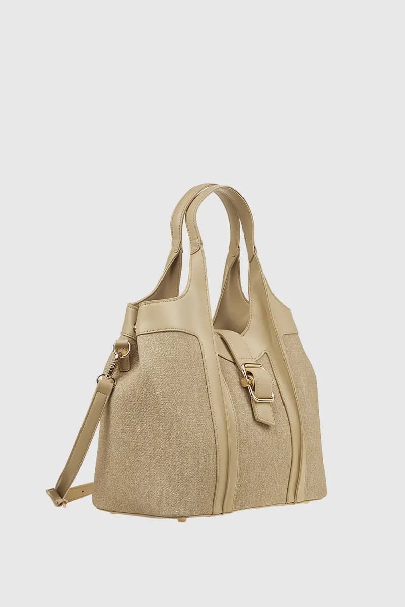 VERDE FASHION | Borsa a spalla in tessuto - 3