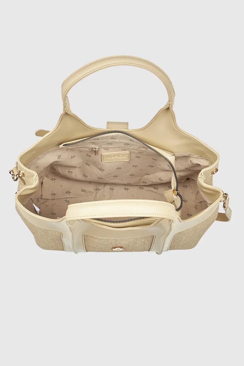 VERDE FASHION | Borsa a spalla in tessuto - 4