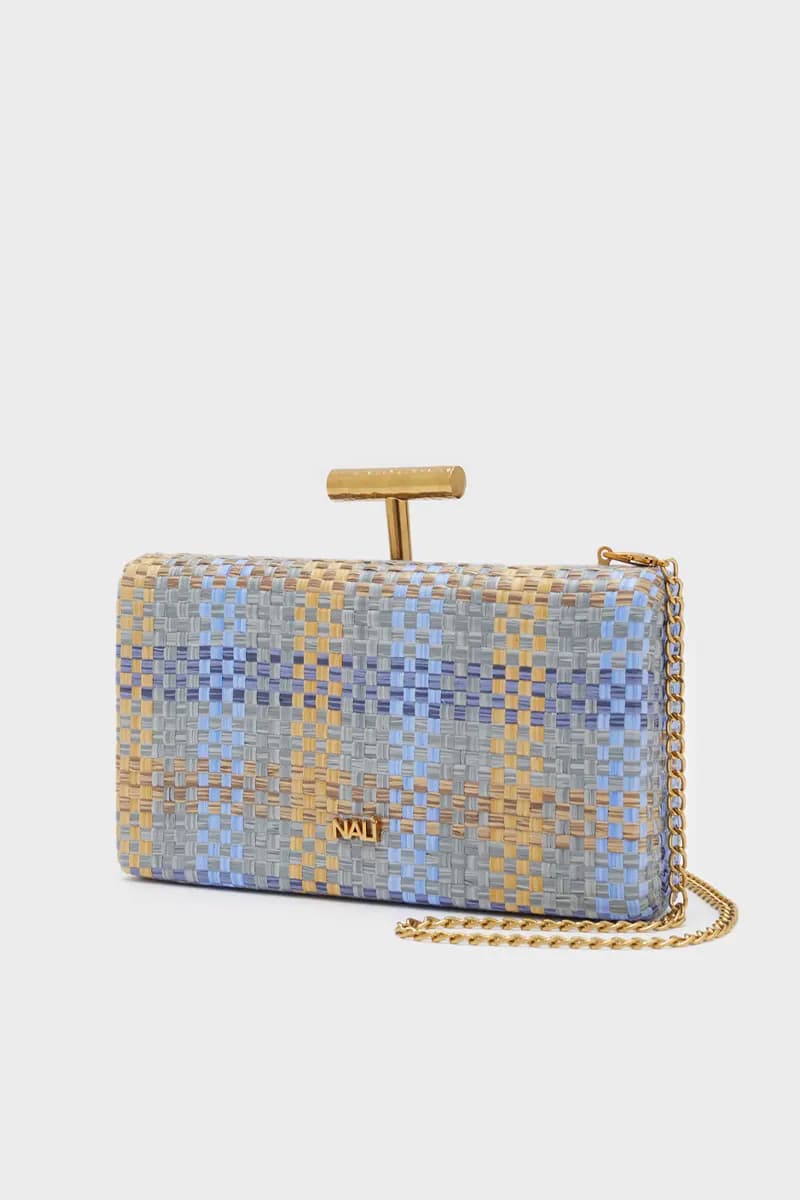 NALÌ | Clutch Perla paglia intrecciata - 2