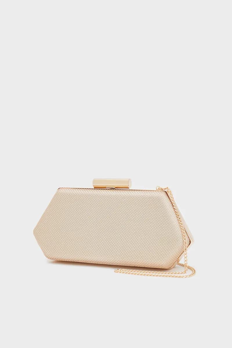 NALÌ | Clutch Zoi metal mesh oro - 3
