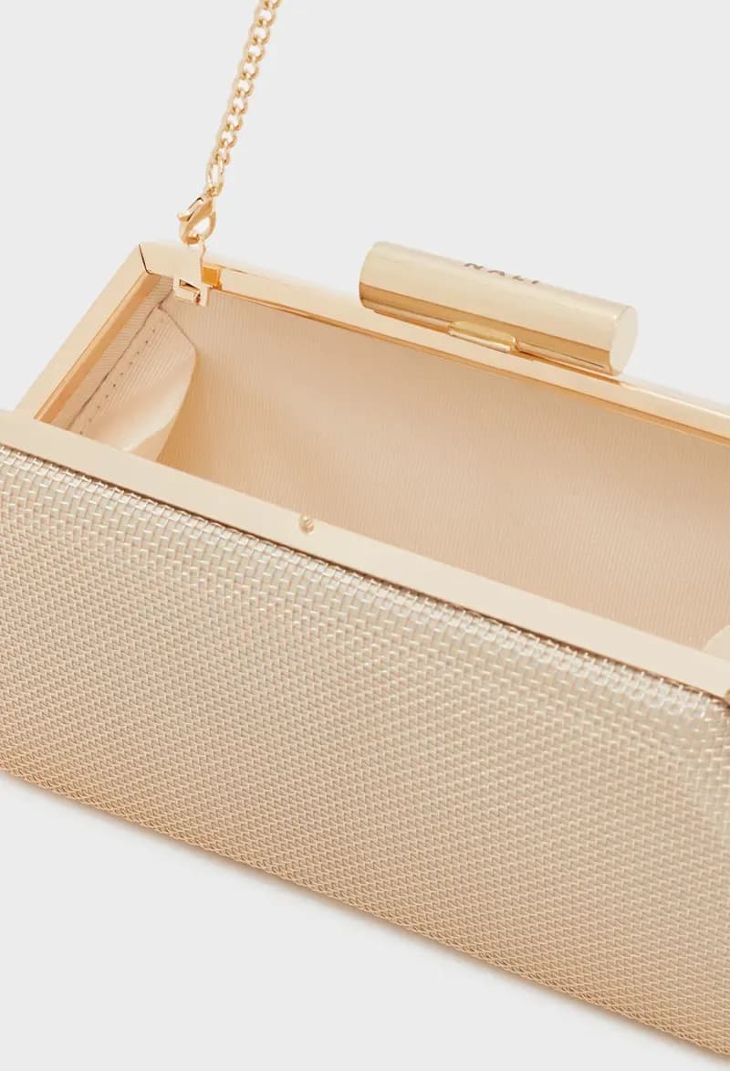 NALÌ | Clutch Zoi metal mesh oro - 4