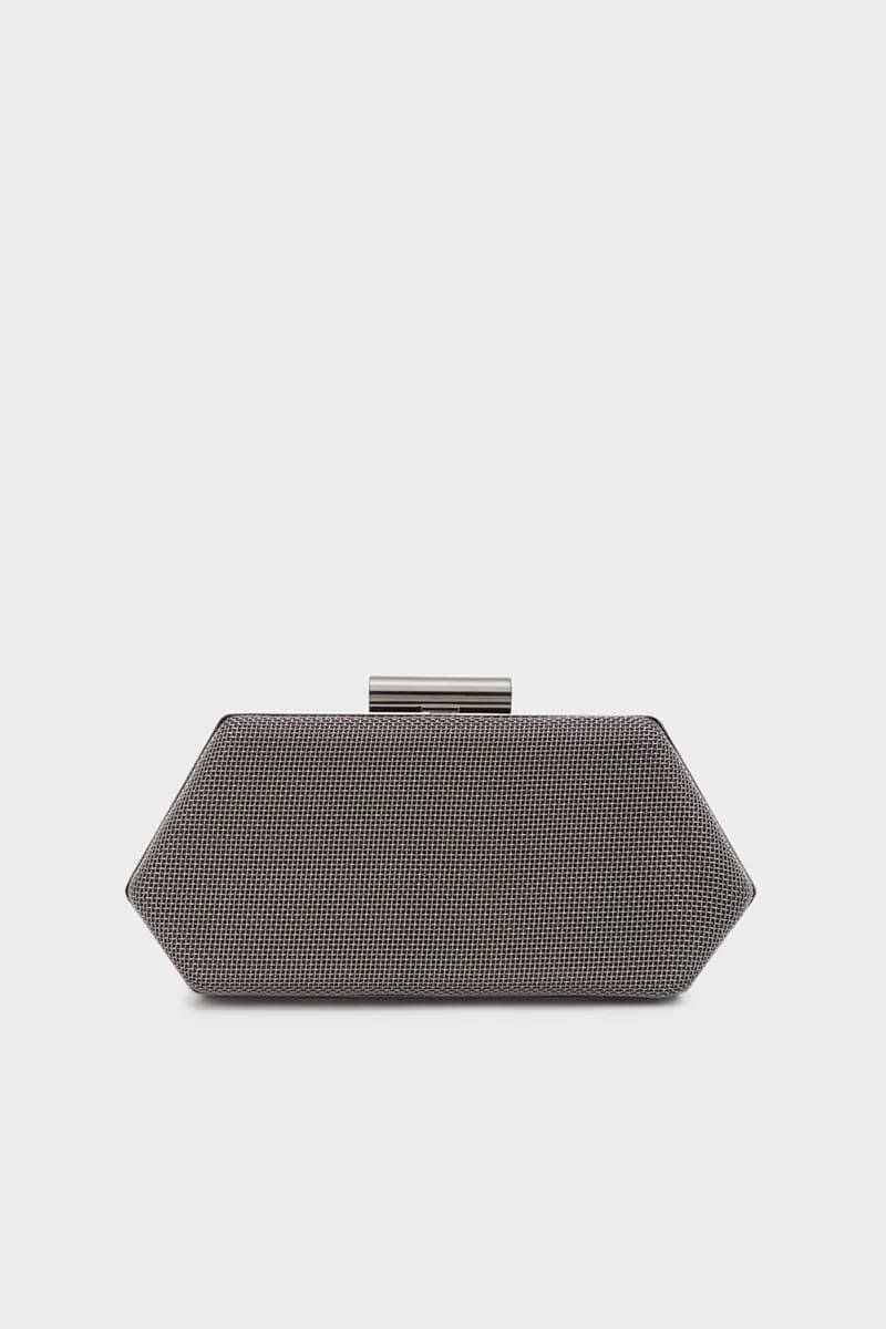 NALÌ | Clutch Zoi metal mesh grigio - 2