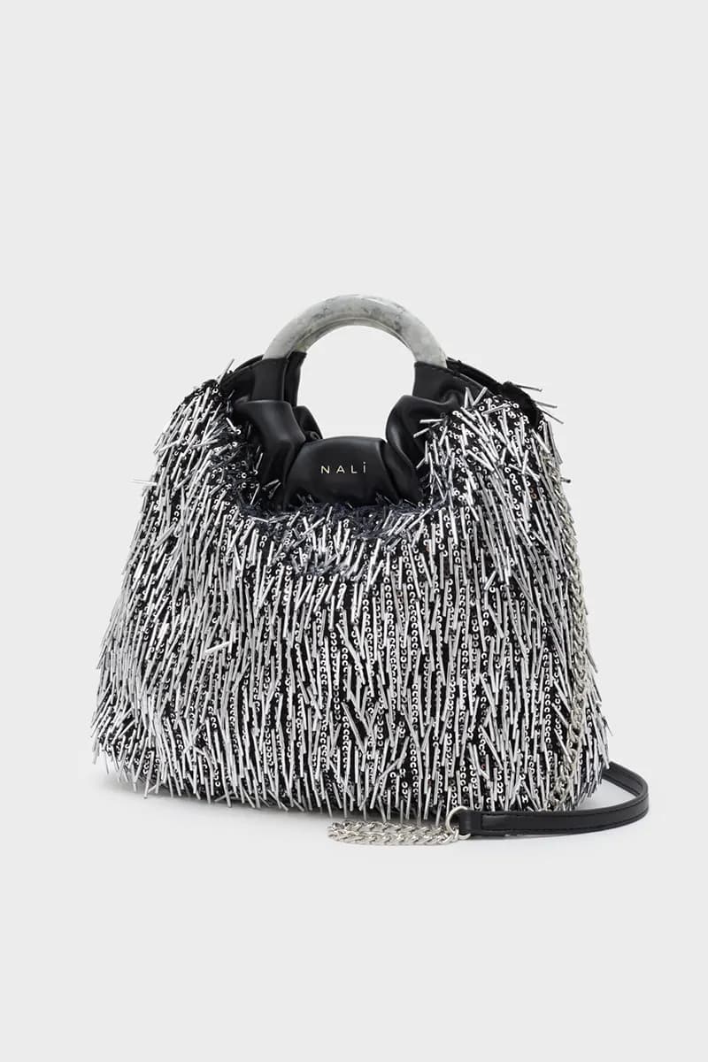 NALÌ | Borsa con perline Ematite - 2