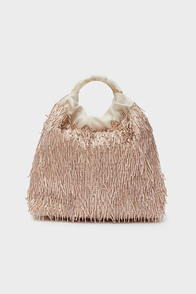NALÌ | Borsa con perline Ematite - 2