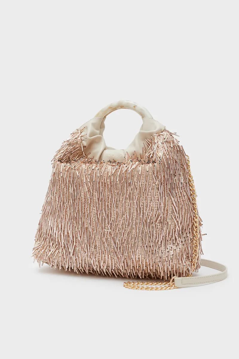 NALÌ | Borsa con perline Ematite - 3