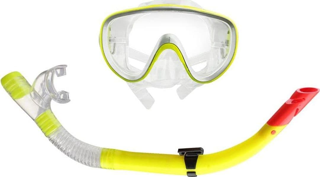 Maschera da sub con boccaglio per immersioni e snorkeling adulti e bambini - 4