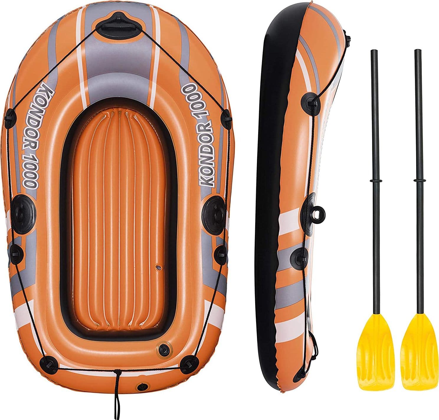 Canotto gonfiabile on remi per adulti e bambini "Kondor 1000" da mare e piscina 155 cm - 6