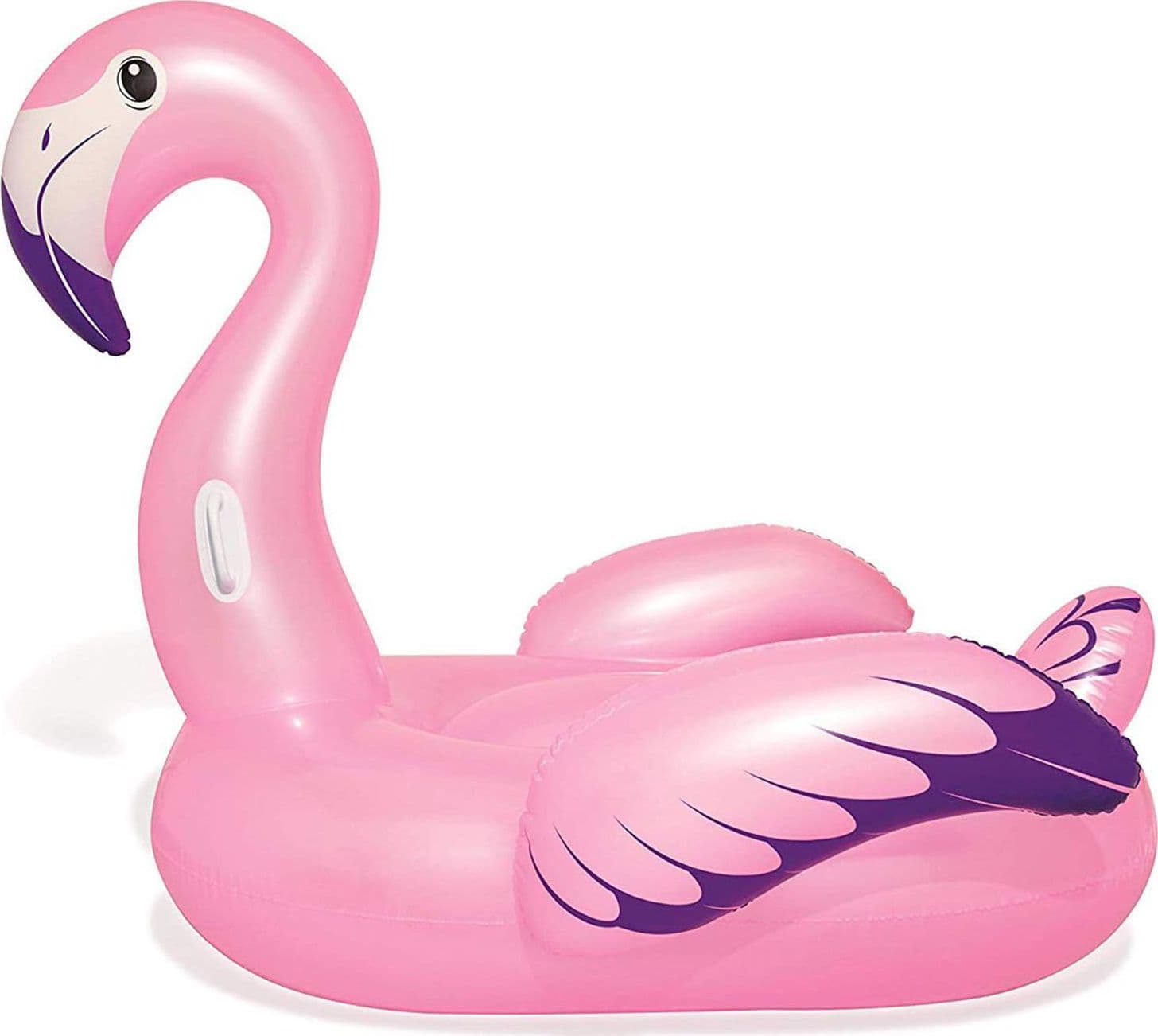 Gonfiabile fenicottero rosa grande 173 x 170 cm cigni mare piscina spiaggia materasso gommone - 3