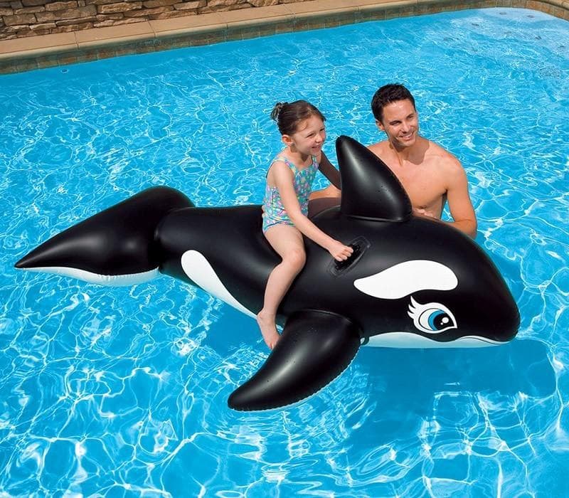 Gonfiabile cavalcabile Orca assassina da mare e piscina 190 x 92 cm - 3