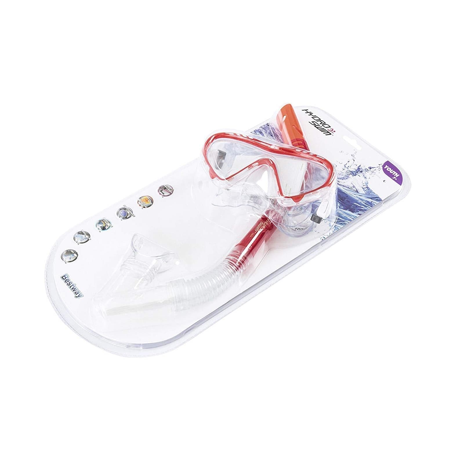 Maschera con boccaglio per immersioni e snorkeling da bambini + 7 anni - 3