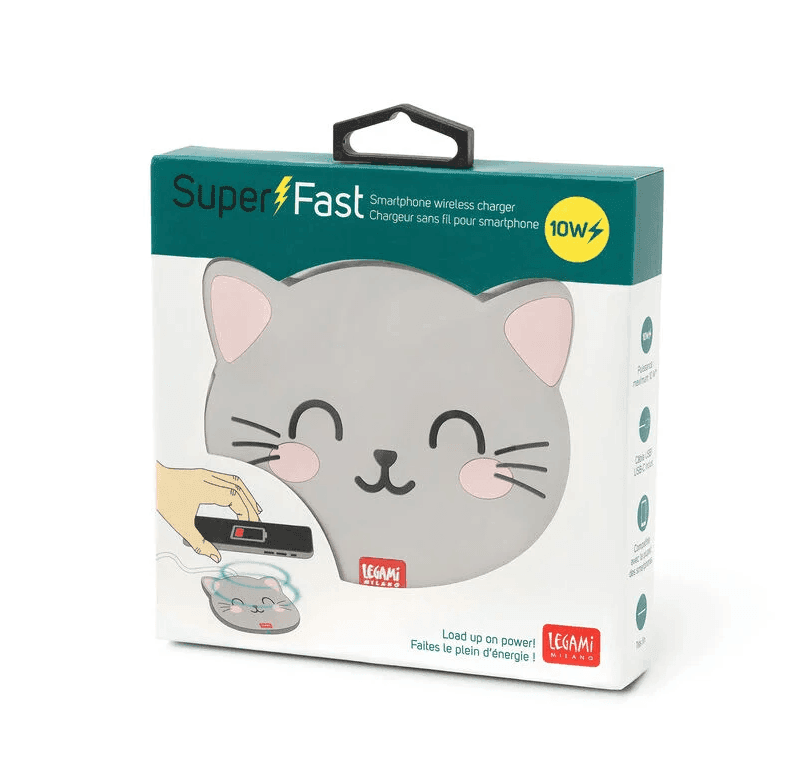 Legami - Caricabatterie Wireless con Supporto Kitty - Super Fast N. articolo (VWCHAR0008) - 3
