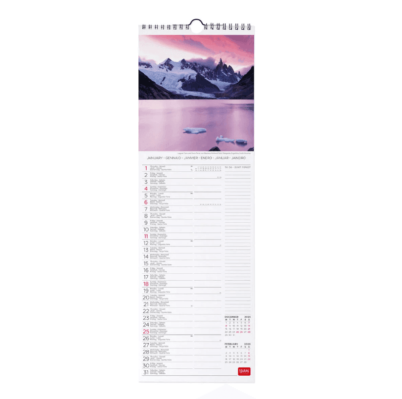 Legami - Calendario da Parete 2026 - 16 x 49 Sunsets  (CAL260069) - 2