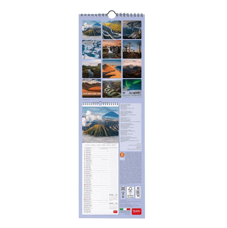 Legami - Calendario da Parete 2026 - 16 x 49 cm Planet Earth (CAL260070) - 3