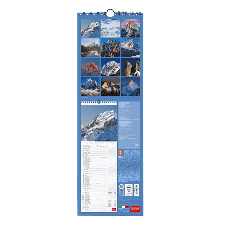 Legami - Calendario da Parete 2026 - 16 x 49 cm Mountain (CAL260071) - 3