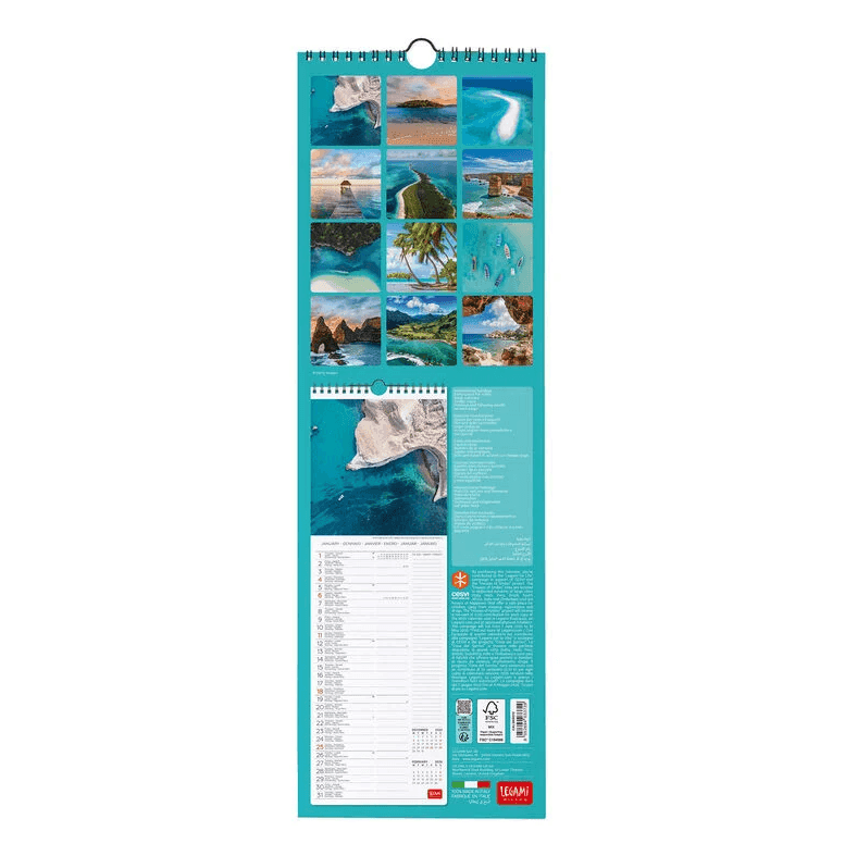Legami - Calendario da Parete 2026 - 16 x 49 cm Vitamin Sea (CAL260072) - 3
