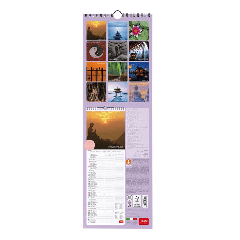 Legami - Calendario da Parete 2026 - 16 x 49 cm Peace of Mind(CAL260074) - 3