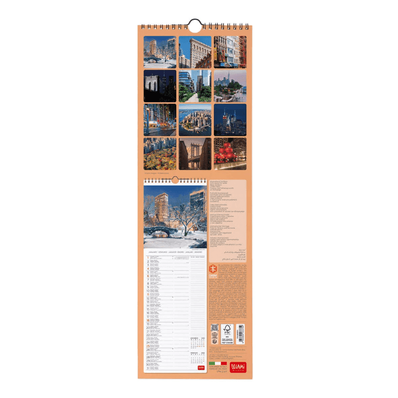 Legami - Calendario da Parete 2026 - 16 x 49 cm New York (CAL260075) - 3