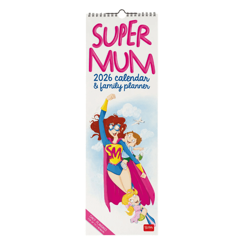 Legami - Calendario da Parete 2026 - 16 x 49 cm Super Mum (CAL260097)