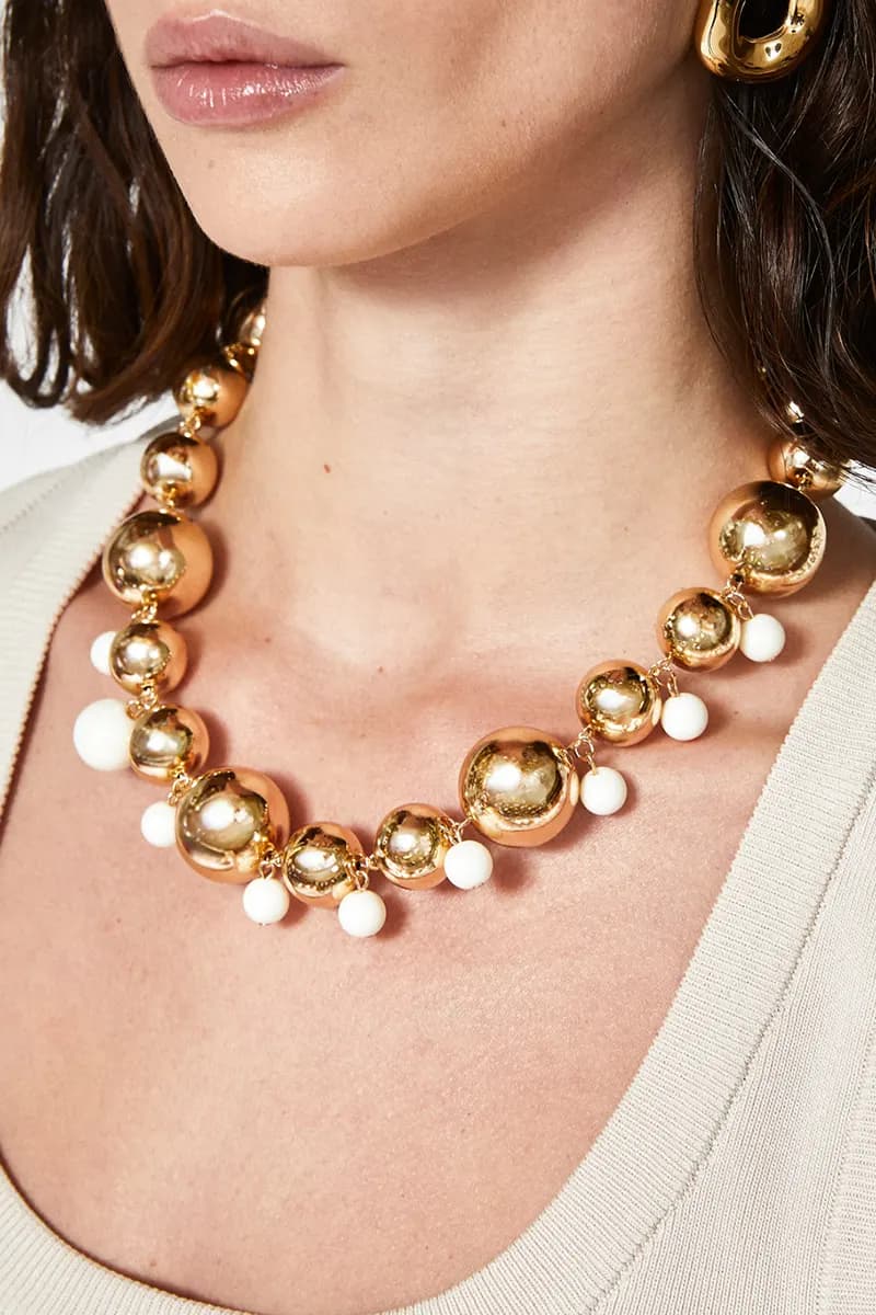 NALÌ | Collana sfere oro e bianche - 4