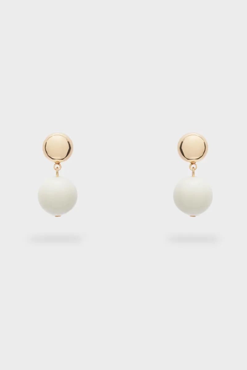 NALÌ | Orecchini sfere oro e bianche - 2