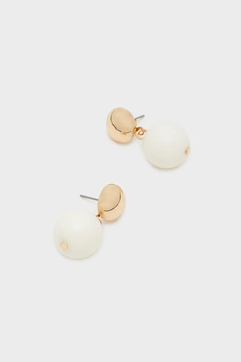NALÌ | Orecchini sfere oro e bianche - 3