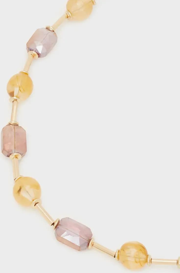 NALÌ | Collana oro oro+elementi resina vino - 2
