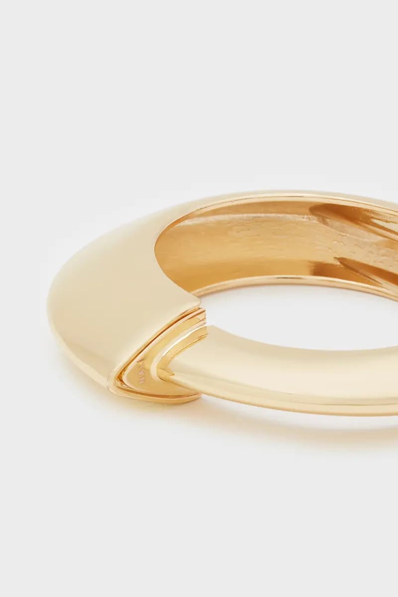 NALÌ | Bracciale rigido irregular oro - 3