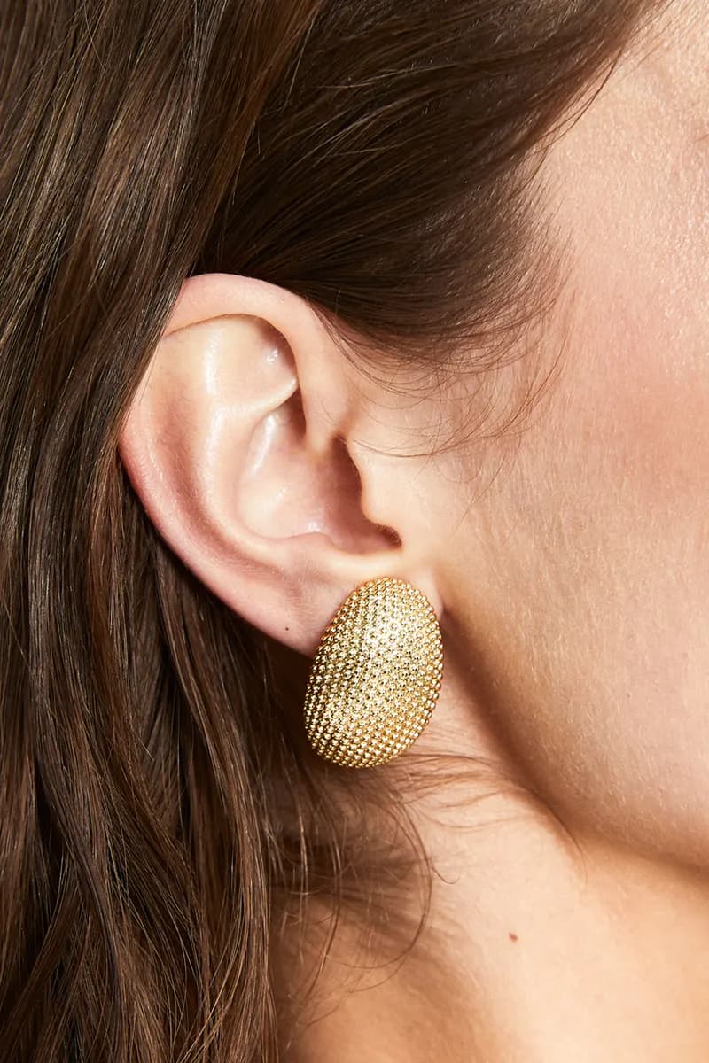 NALÌ | Orecchini oro puntellati con clip - 4