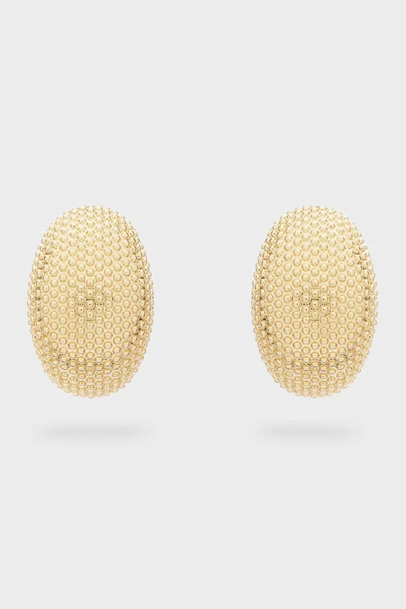 NALÌ | Orecchini oro puntellati con clip - 2